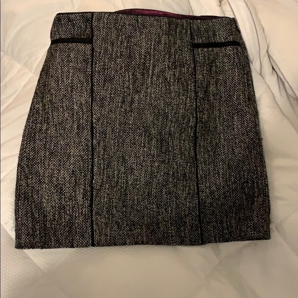 White House Black Market Grey Skirt